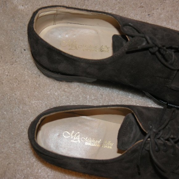 Michael Alba Brown Suede Split Toe Oxfords 6.5 C